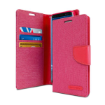 Goospery Canvas Diary Wallet Case for Samsung Galaxy S9 Plus - Pink